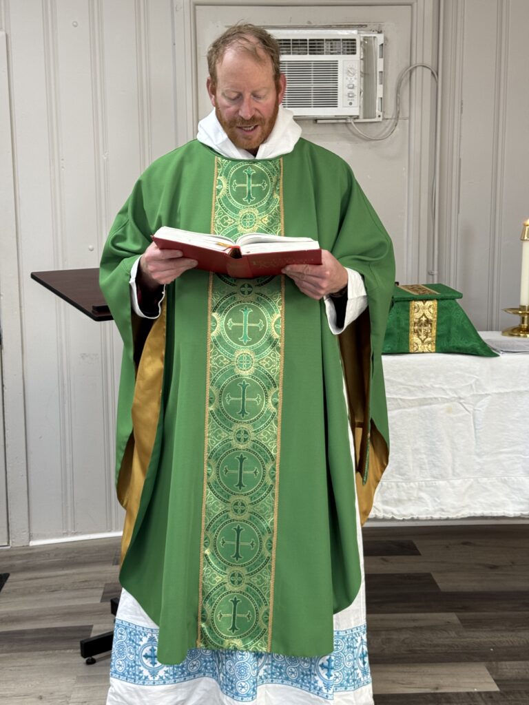 Father Demetrios reading
